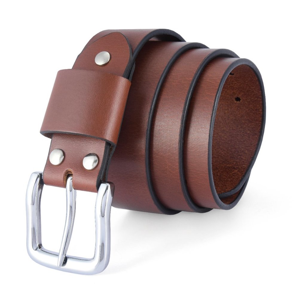 100% Top Quality Leather Buffalo Leather Belt For Men -  Free Personalization